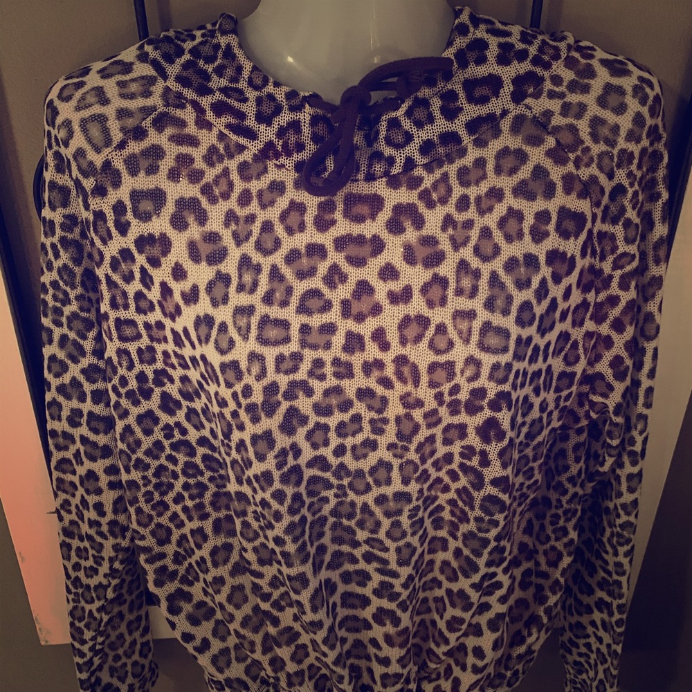Chetah print throw over
